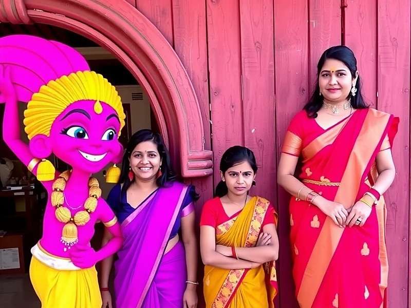 Holi Color Quest regional content showing Maharashtra's Aai character, Telangana's Raju, Uttarakhand's Haridwar Ghat, and Assam's Maya